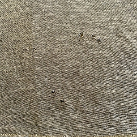 Free People Anna Burnout High Low Long Sleeve Distressed V-Neck Tee (S) - Picture 4 of 5